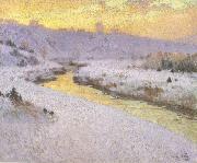 marc-aurele de foy suzor-cote Stream in Winter (nn02) Germany oil painting artist